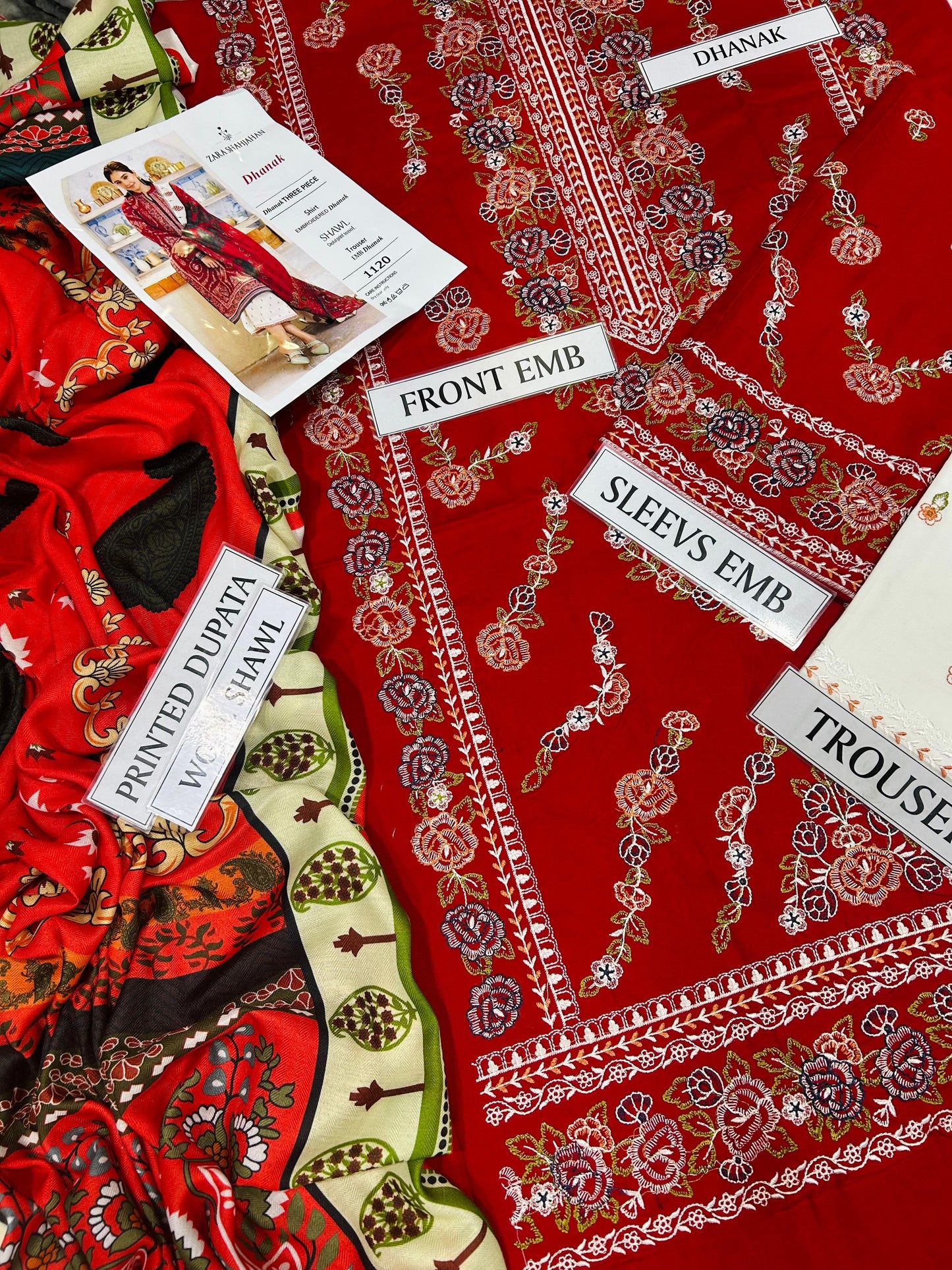 Coco by Zara Shahjahan Winter Collection 2025/26 – 3PC Luxury Dhanak Embroidered Suit Worn by Dur-e-Fishan Saleem